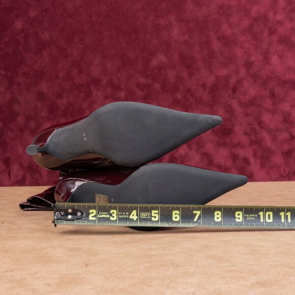 Jeffrey Campbell Women Push Faux Patent Leather Fashion OTK Pointy Boots sz 6.5 - Picture 5 of 8